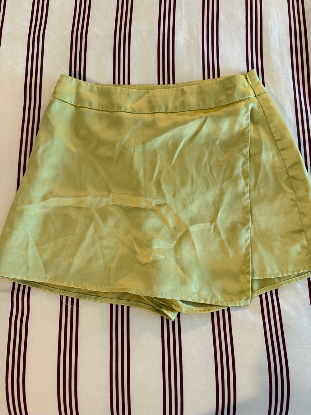 Sincerely Jules Light Green Wrap-Style Skort